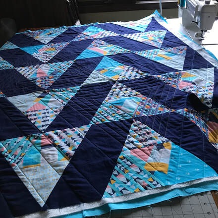 Quilting the layers together